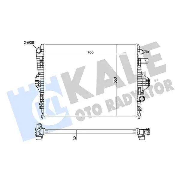 KALE Radyatör – 345870 / OEM 95810613210