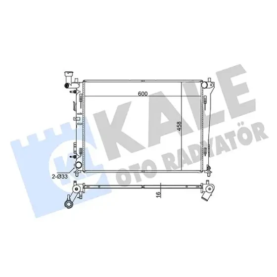 KALE Radyatör – 345930 / OEM 253101H060 ürün görseli