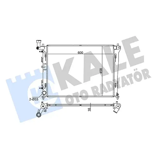 KALE Radyatör – 345930 / OEM 253101H060