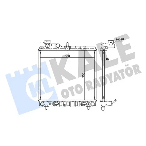 KALE Radyatör – 345935 / OEM 2531002151 ürün görseli