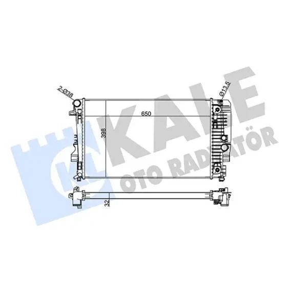 KALE Radyatör – 345980 / OEM A6395011201 ürün görseli