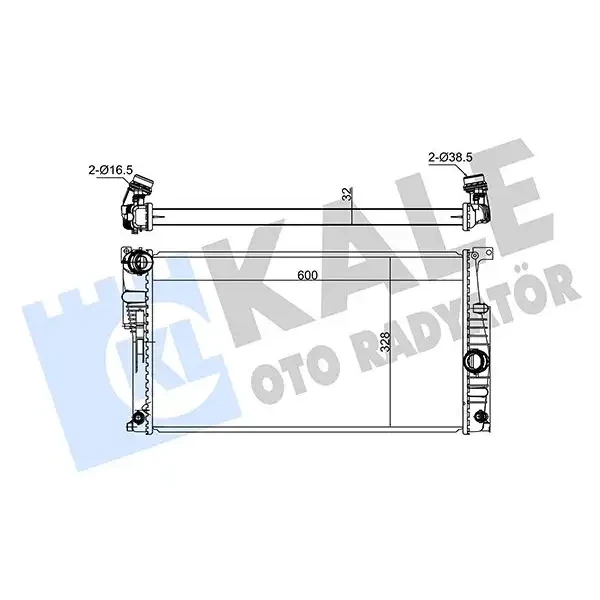 KALE Radyatör – 346070 / OEM 17118672095
