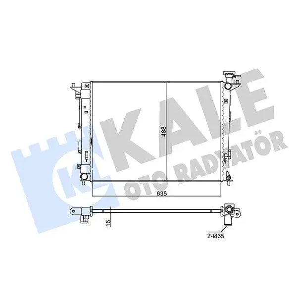 KALE Radyatör – 346145 / OEM 253102Y501