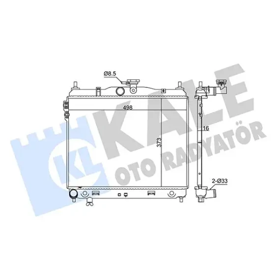KALE Radyatör – 346150 / OEM 253101C106 ürün görseli
