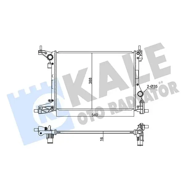 KALE Radyatör – 347295 / OEM 52052603