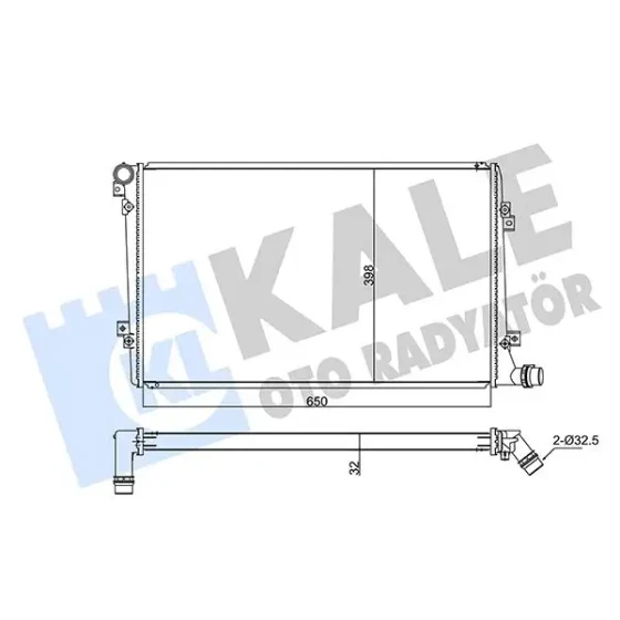 KALE Radyatör – 347505 / OEM 1K0121251AM ürün görseli