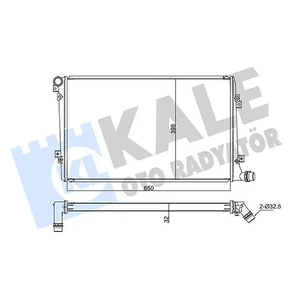 KALE Radyatör – 347505 / OEM 1K0121251AM
