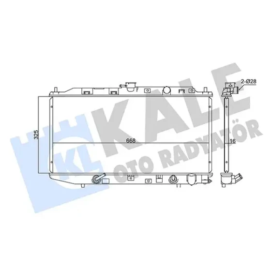 KALE Radyatör – 347545 / OEM 19010PM3901 ürün görseli