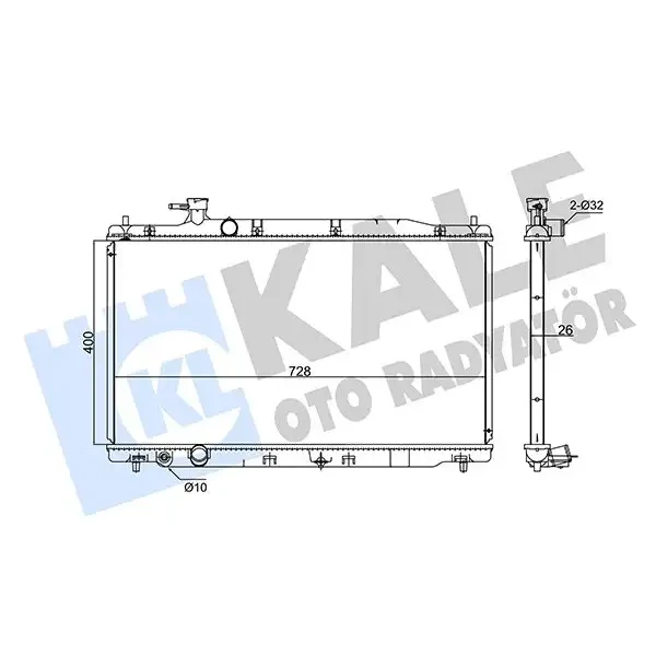 KALE Radyatör – 347720 / OEM 19010RZPG01