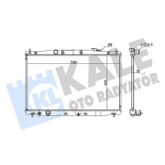 KALE Radyatör – 347735 / OEM 19010R6FG01 ürün görseli