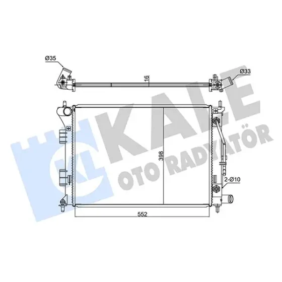 KALE Radyatör – 347790 / OEM 253103X101 ürün görseli