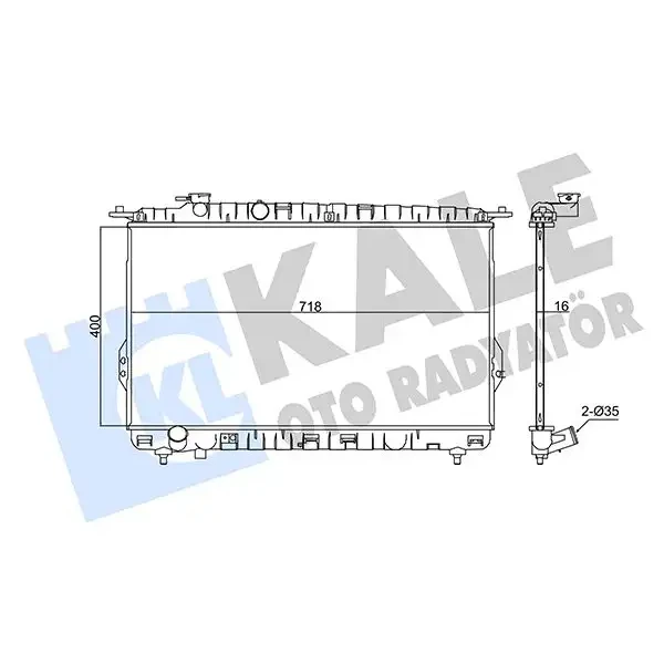 KALE Radyatör – 347810 / OEM 2531038005
