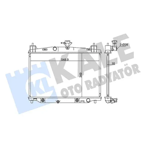 KALE Radyatör – 347890 / OEM ZY8415200A ürün görseli