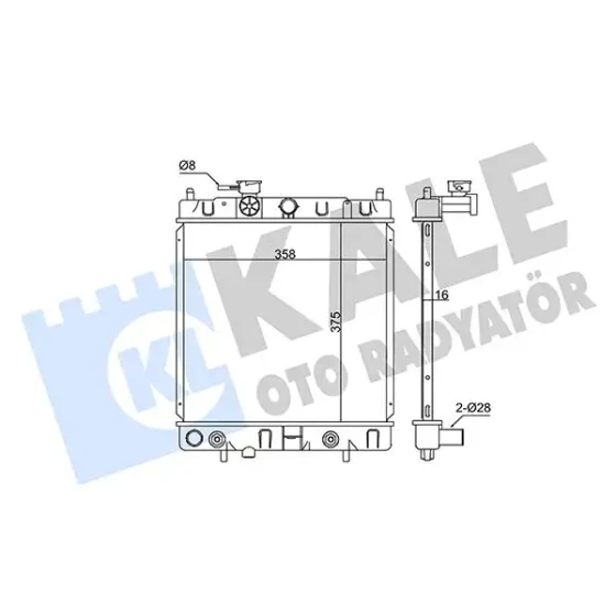 KALE Radyatör – 347995 / OEM 2146097B15 ürün görseli