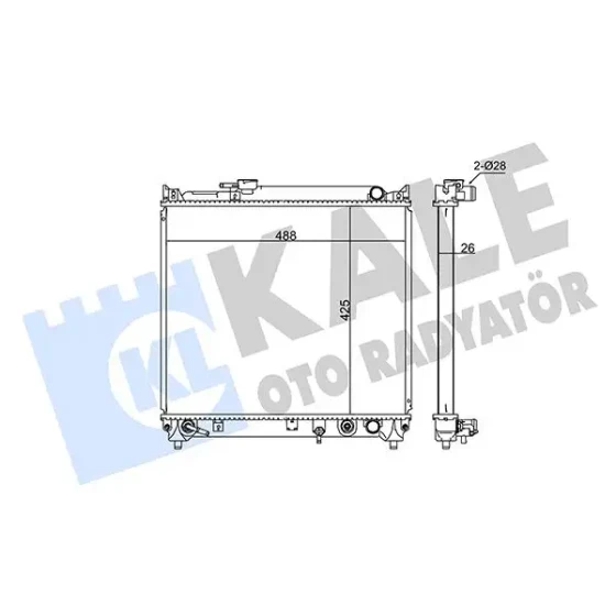 KALE Radyatör – 348095 / OEM 1770056B11 ürün görseli