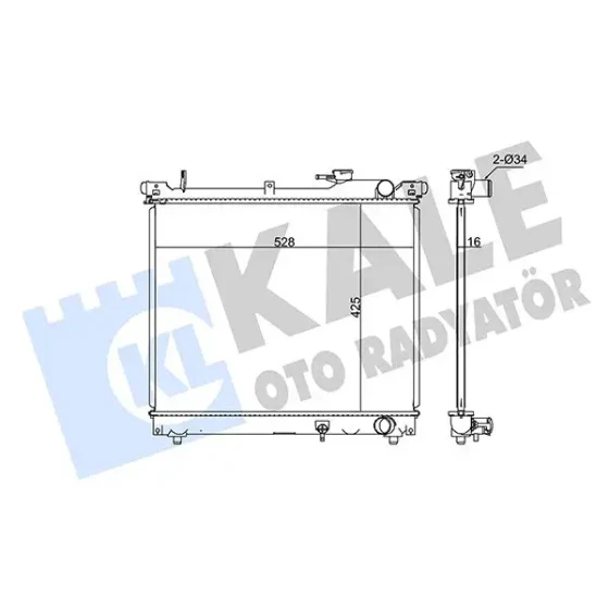 KALE Radyatör – 348125 / OEM 1770066D02 ürün görseli
