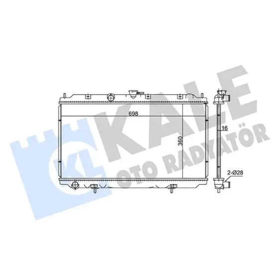 KALE Radyatör – 348640 / OEM 21410BM400 ürün görseli