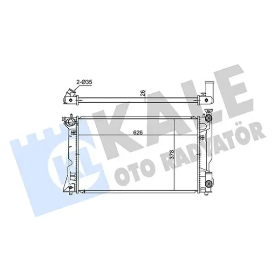 KALE Radyatör – 348650 / OEM 164000H110 ürün görseli