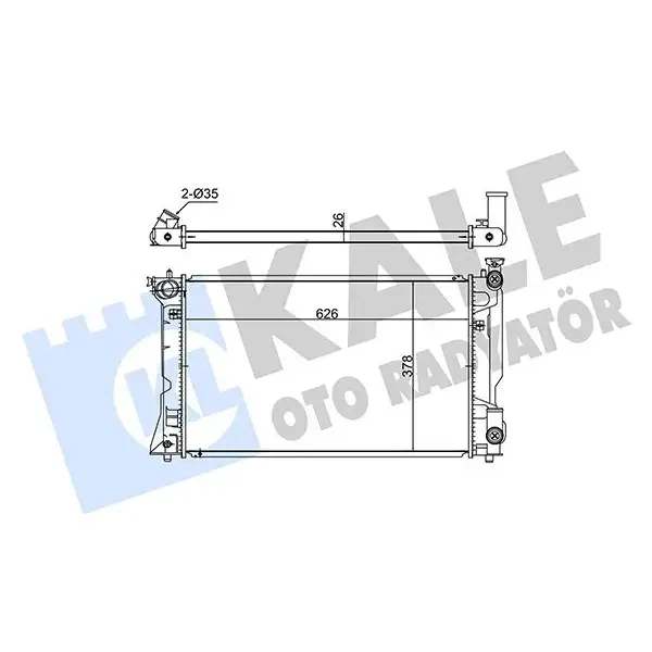 KALE Radyatör – 348650 / OEM 164000H110