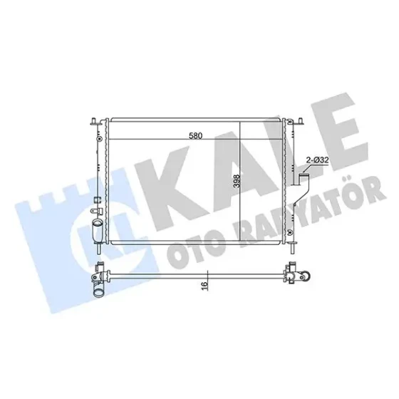 KALE Radyatör – 348685 / OEM 8200735039 ürün görseli