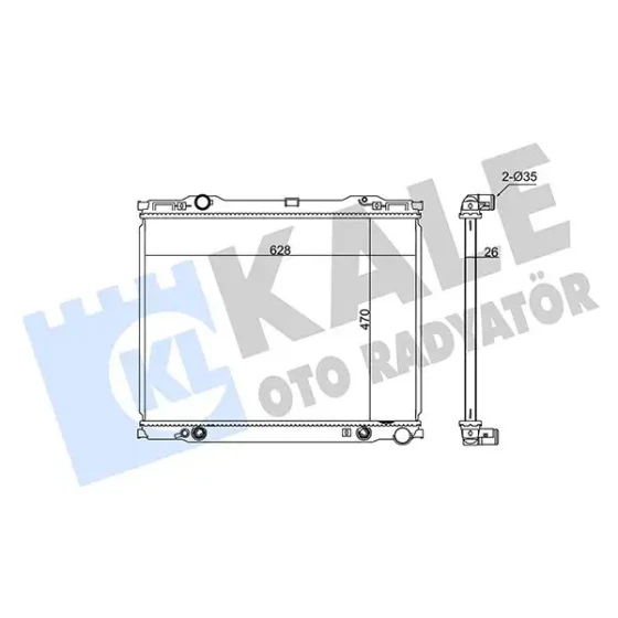 KALE Radyatör – 349275 / OEM 253103E056 ürün görseli