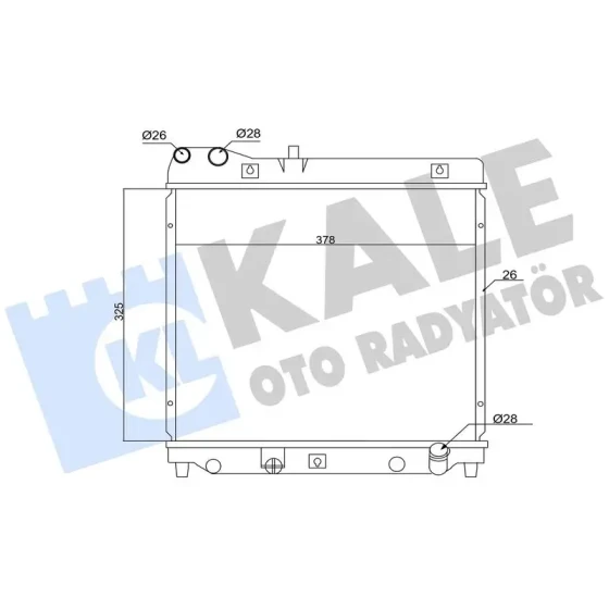 KALE Radyatör – 350000 / OEM 19010PWAG01 ürün görseli