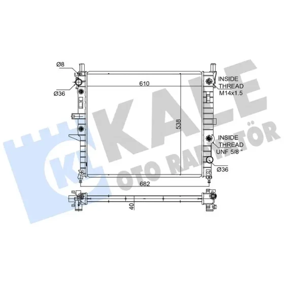 KALE Radyatör – 351200 / OEM A1635000404 ürün görseli