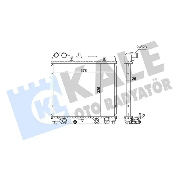KALE Radyatör – 351680 / OEM 19010PWAG01