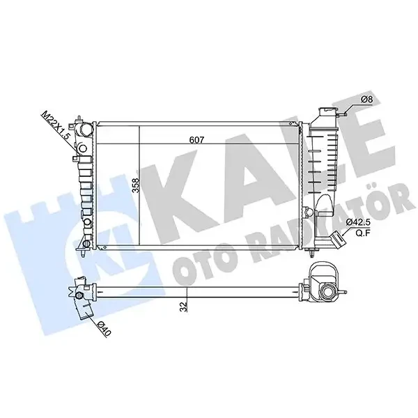 KALE Radyatör – 351875 / OEM 133046