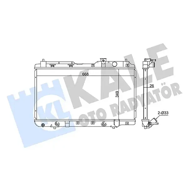 KALE Radyatör – 353895 / OEM 19010P3F902