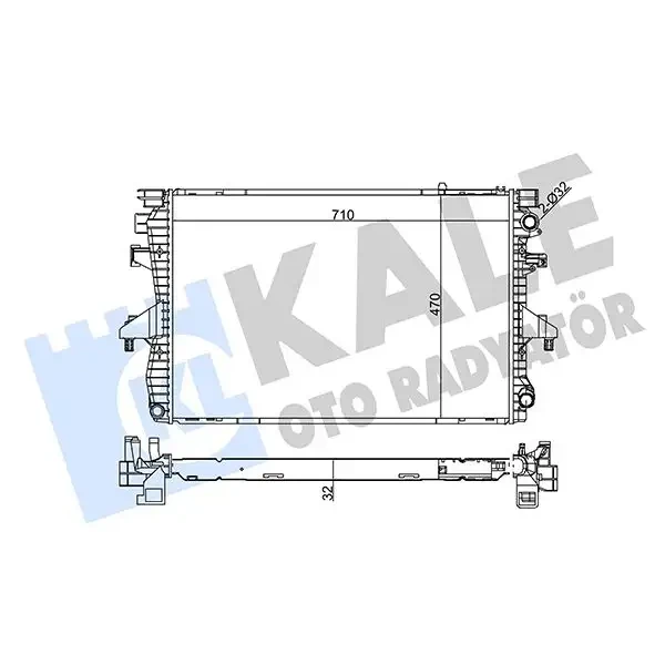 KALE Radyatör – 354000 / OEM 7H0121253J