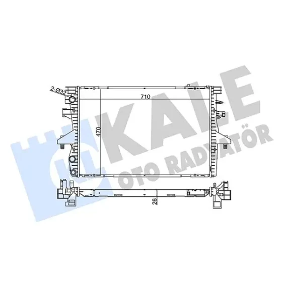KALE Radyatör – 354100 / OEM 7H0121253K ürün görseli