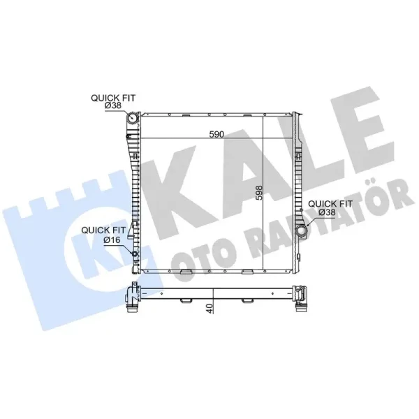 KALE Radyatör – 354200 / OEM 17101439101