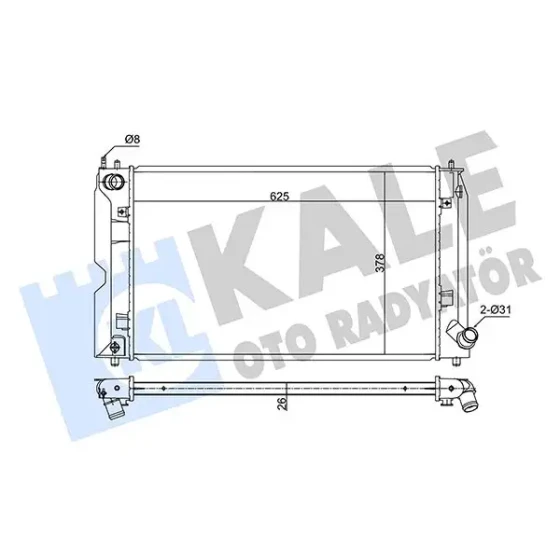 KALE Radyatör – 354210 / OEM 164000N031 ürün görseli