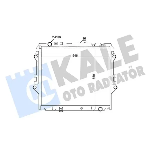KALE Radyatör – 354225 / OEM 164000L450