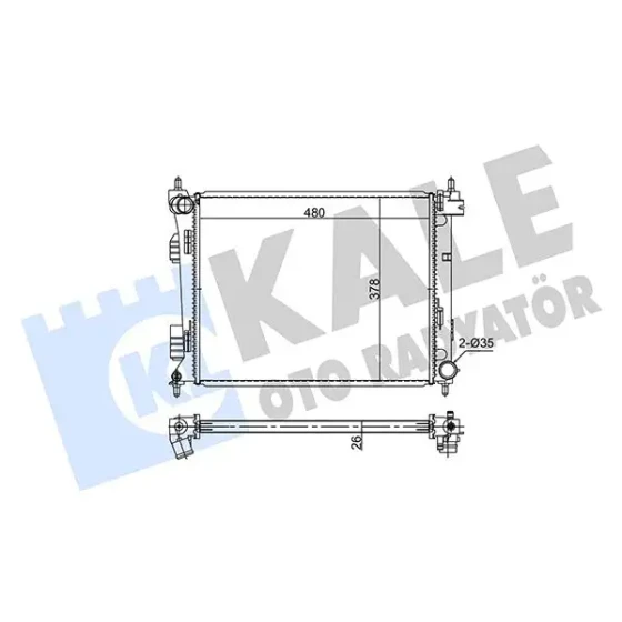 KALE Radyatör – 354275 / OEM 253101R300 ürün görseli