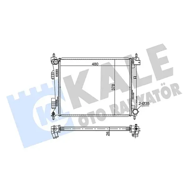 KALE Radyatör – 354275 / OEM 253101R300