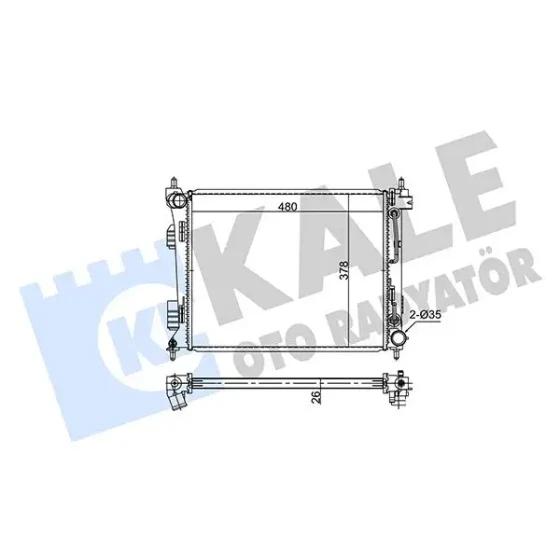 KALE Radyatör – 354280 / OEM 253101R350 ürün görseli