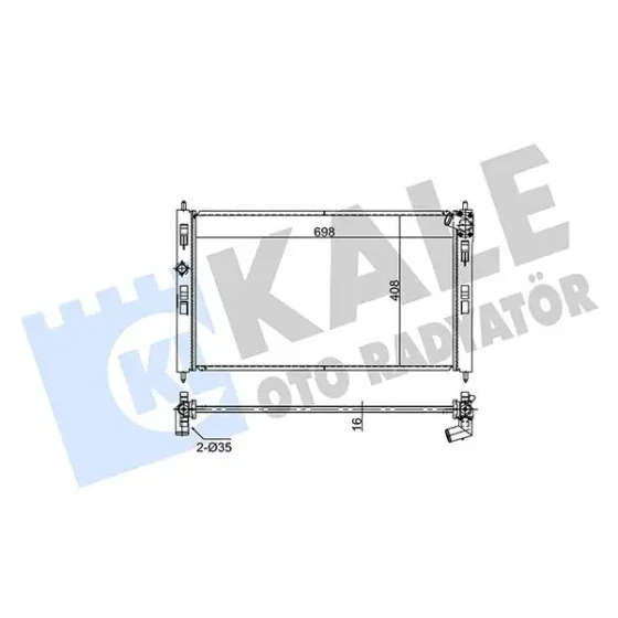 KALE Radyatör – 354295 / OEM 1611245980 ürün görseli