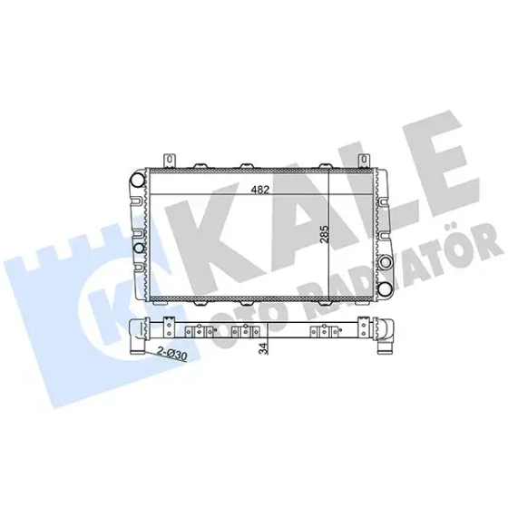 KALE Radyatör – 354945 / OEM 115610502 ürün görseli