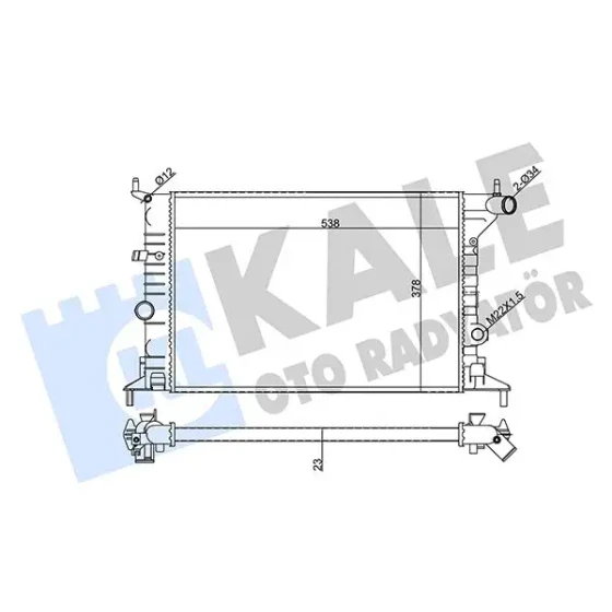KALE Radyatör – 355060 / OEM 90528302 ürün görseli