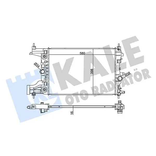 KALE Radyatör – 355200 / OEM 13267652