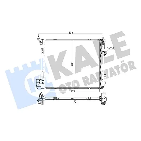 KALE Radyatör – 355525 / OEM 214104BE0A