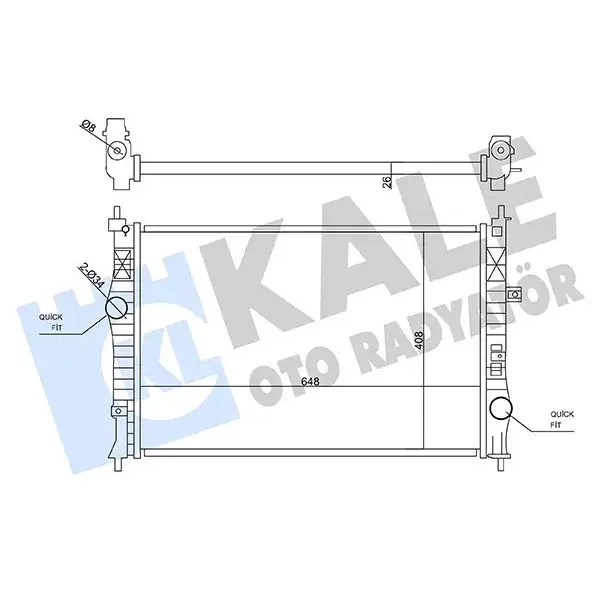 KALE Radyatör – 355640 / OEM 9678711180