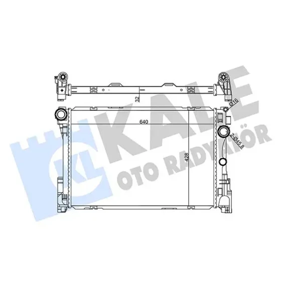 KALE Radyatör – 355655 / OEM A0995006203 ürün görseli