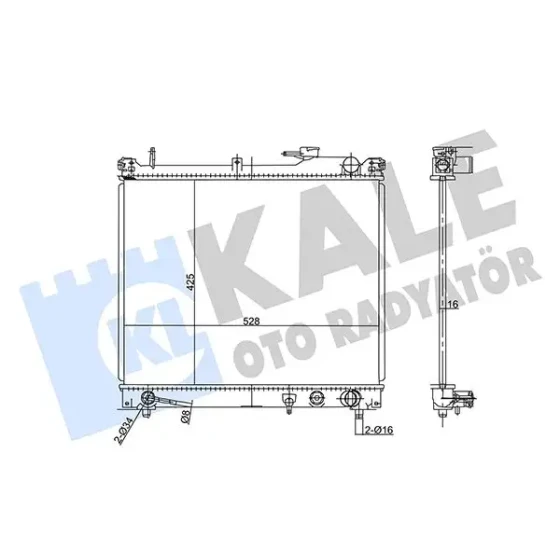 KALE Radyatör – 355710 / OEM 1770066D11 ürün görseli