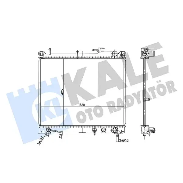 KALE Radyatör – 355710 / OEM 1770066D11
