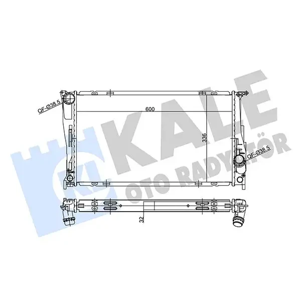 KALE Radyatör – 356230 / OEM 17117547059