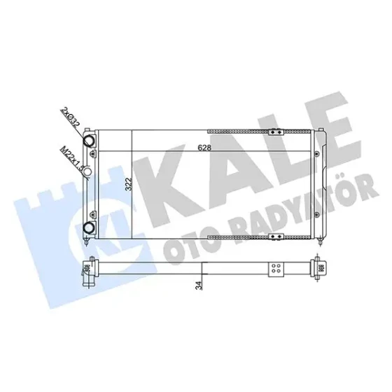 KALE Radyatör – 356295 / OEM 6K0121253AC ürün görseli