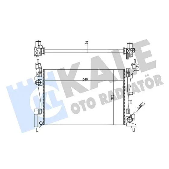 KALE Radyatör – 356435 / OEM 55700447 ürün görseli